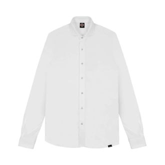 Colmar Polo Shirt met Lange Mouwen - Heren - Casual Overhemden - Wit - S - Katoen - Overhemden