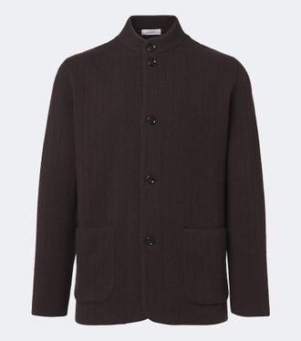 Lardini Knitted wool and cashmere blazer