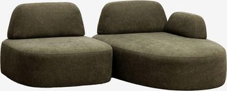 Sklum Sof&aacute; Modular Chaise Longue Derecho De 2 Piezas Tapizado Giorgia Sklum