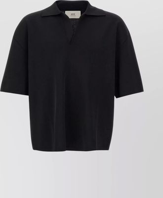 Ami collared short sleeves polo shirt