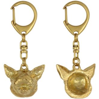 OEM Chihuahua De Pelo Corto: Llavero De Perro Chapado En Oro, Decoraci&oacute;n De Bolsos, Accesorio De Lujo De Art-dog