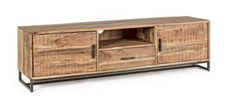 Konte Design Mueble de tv de madera de acacia, 175x40x50 cm