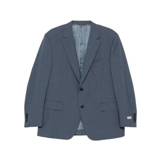 Canali 11280/19 Blazer - Heren - Jassen - Blauw - Maat: 3XL Zijde