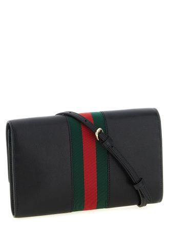 Gucci Womens Black Calfskin Cardholder Accessory