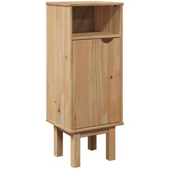 vidaXL Mobile da Bagno OTTA 35x30x90 cm in Legno Massello di Pino vidaXL
