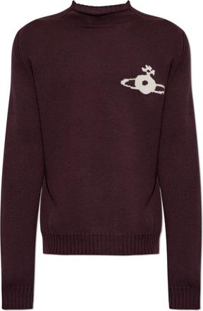 Vivienne Westwood Fisherman Jumper - Heren - Ronde hals truien - Paars - L - Wol - Truien & Vesten
