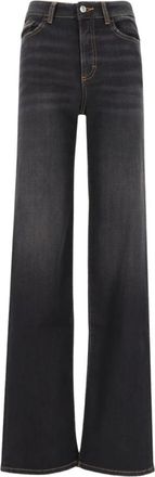 Icon Denim Los Angeles Pantalones Anchos - Jeans - Mujer - Negro - W27