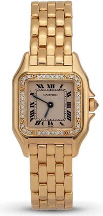 Cartier Pre-owned Cartier Panthere De Cartier Quartz Diamond White Dial Ladies Watch 8057915