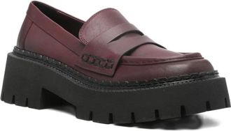 Vic Mati&eacute; Etna Loafers - Dames - Loafers - Rood - 37 1/2 EU - Leer - Schoenen