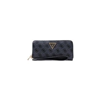Guess Grijze Print Zip-Around Portemonnee met Zakken - Dames - Portefeuilles - Grijs - ONE Size - Leer - Accessoires