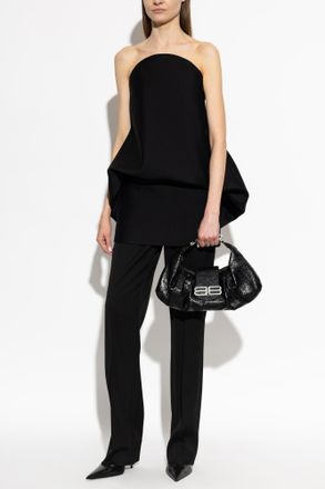 Balenciaga Sleeveless Dress, Womens, Black