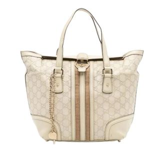 Gucci Pre-owned Tote Bags, female, White, Size: ONE SIZE Pre-owned Leather gucci-bags