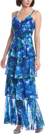 Eliza J Sleeveless Printed Maxi Dress