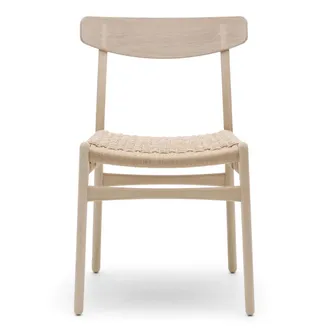 Carl Hansen & S&oslash;n CH23 Chair Stuhl, Eiche geseift / Naturgeflecht