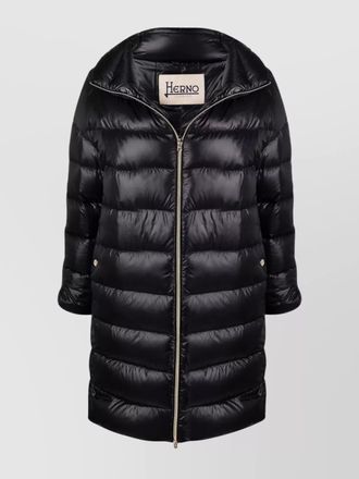 Herno stand-up collar knee-length down jacket