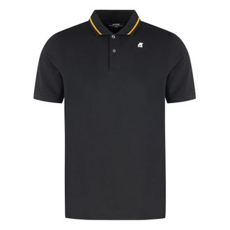 K-Way Polo Shirts, male, Black, 2XL, Jud Cotton-piqué Polo Shirt