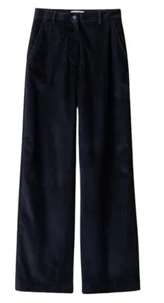 Miu Miu Navy Velvet Trousers Size S