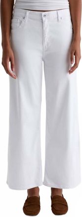 AG - Adriano Goldschmied Saige Wide-Leg Crop Jean In Gallery White