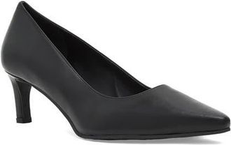 Aquatalia Chloe Waterproof Kitten Heel Pump in Black Leather at Nordstrom, Size 10.5