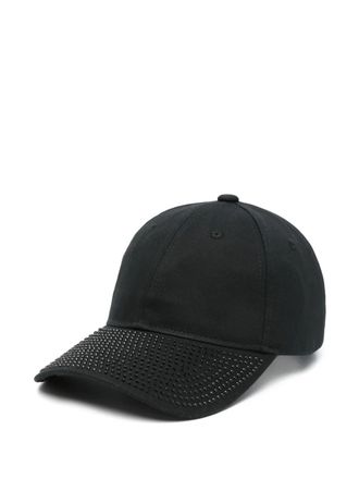 Versace Jeans Couture rhinestone-embellished baseball cap - Black