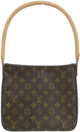 Louis Vuitton Pre-owned Shoulder Bags, female, Brown, Size: ONE SIZE Pre-owned Monogram Looping MM Shoulder Bag