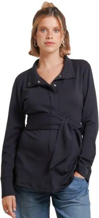 Nom Maternity Allyson Maternity & Nursing Lounge Jacket in Midnight Blue at Nordstrom, Size X-Large