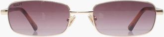 Reality Eyewear Vibes Town Sunglasses in Gold Smoke at Nordstrom