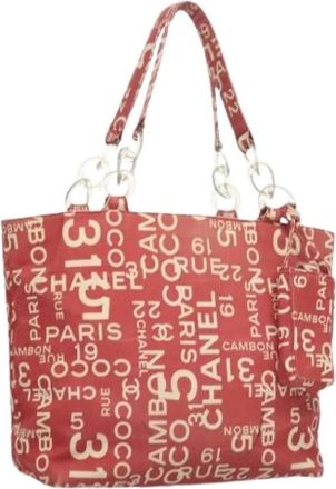 Chanel Pre-owned Canvas chanel-bags - Dames - Vintage Shopper - Rood - ONE Size - Vintage