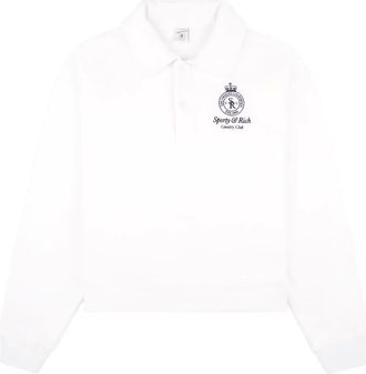Sporty & Rich Crown Country polo top - White