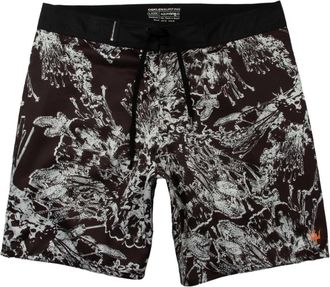 Osklen Surf Noise Flower swim shorts - men - Recycled Polyester - 46 - Black