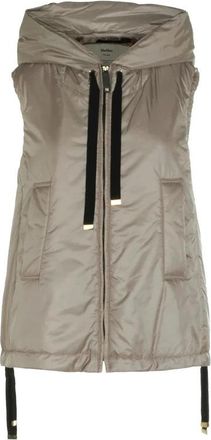 Max Mara Greengo Gilet - Dames - Bodywarmers - Bruin - S - Wol - Jassen