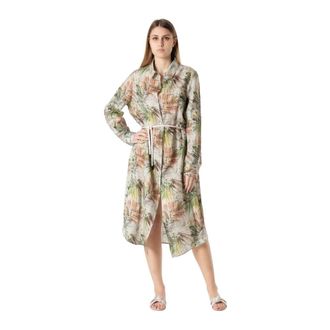 Le Tricot Perugia Summer Kleedjes - Dames - Shirt Kleedjes - Veelkleurig - XL - Katoen - Kleedjes