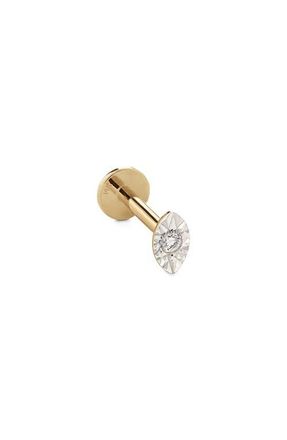 Monica Vinader 14K Gold Marquise Diamond Single Stud Earring in 14Kt Solid Gold at Nordstrom