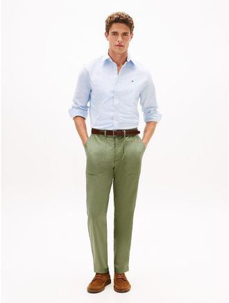 Tommy Hilfiger Mens Herringbone Utility Pant - Green - 3XL