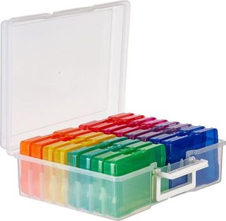 OEM Caja De Fotos De Gran Formato Con Etiquetas Para 1600 Fotos (4r) (fundas Multicolor) - Multifuncional