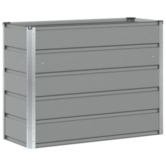 vidaXL Jardinera Gris Claro 100 X 40 X 75 Cm Acero Vidaxl