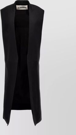 Jil Sander long length sleeveless vest with belted back