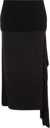 Jil Sander Womens Wool Skirt - Black - Size EU 38 (Womens)