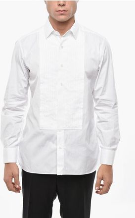 Tom Ford Cotton Poplin Tuxedo Shirt with Cufflinks size 42