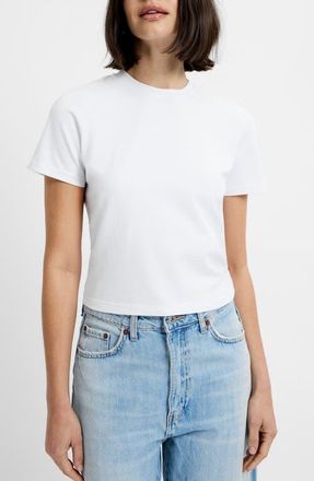French Connection Maisie Baby Tee in 10-Summer White at Nordstrom, Size X-Large