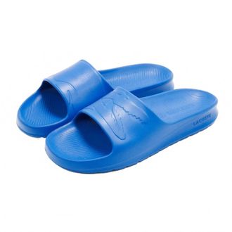 Lacoste Mens Croco 2.0 1122 2 Slide Sandals In Blue