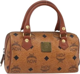MCM Pre-owned Handbags, female, Brown, Size: ONE SIZE Pre-owned Plastic Handbag