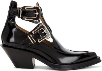 Gabriela Hearst Zwarte Dubbele Gesp Laarzen - Dames - Cowboylaarzen - Zwart - 38 EU - Schoenen