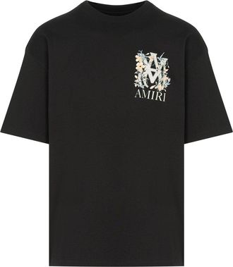 Amiri MA FLORAL OS TEE Size: XL, colour: BLACK