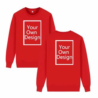 Generic Personalised Sweatshirts Custom Sweatshirt Long Sleeve Tops Pullover Create Your Own Jumpers Winter Sweater Women Printed T Shirts Any Text Photo Imag