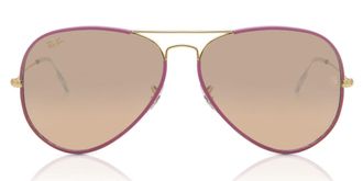 Ray-Ban RB3025JM Aviator Full Color 91963E Mens Sunglasses Purple Size 58