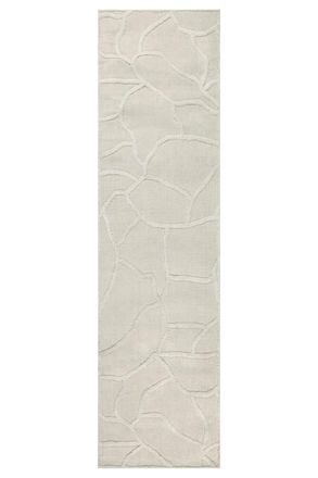 Wecon Home Alfombra tejida a mano crema 80x300