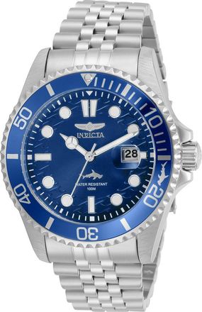 Invicta Pro Diver Quartz Blue Dial Stainless Steel Mens Watch 30610