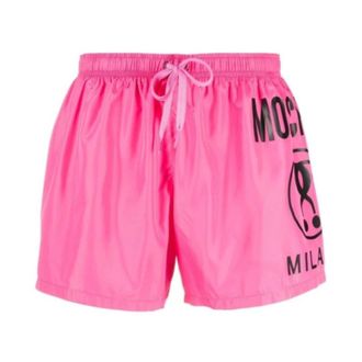 Moschino Heren, Badkleding, Roze, Maat: 2XL Poliester