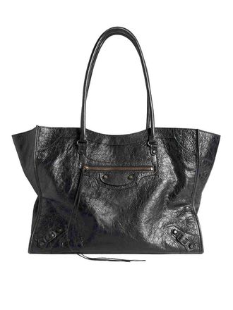 Balenciaga Le City Tote Bag Medium In Arena Lambskin